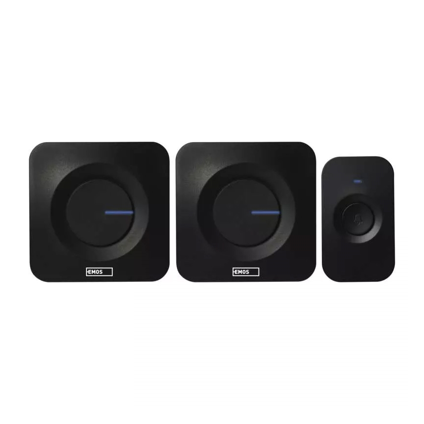 LOT 2x Sonnette sans fil alimentée par batterie 3xAAA + 1xA23 IP56