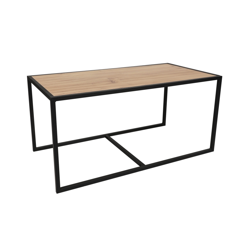 LOT 2x Table basse ATLANTIS marron/noir