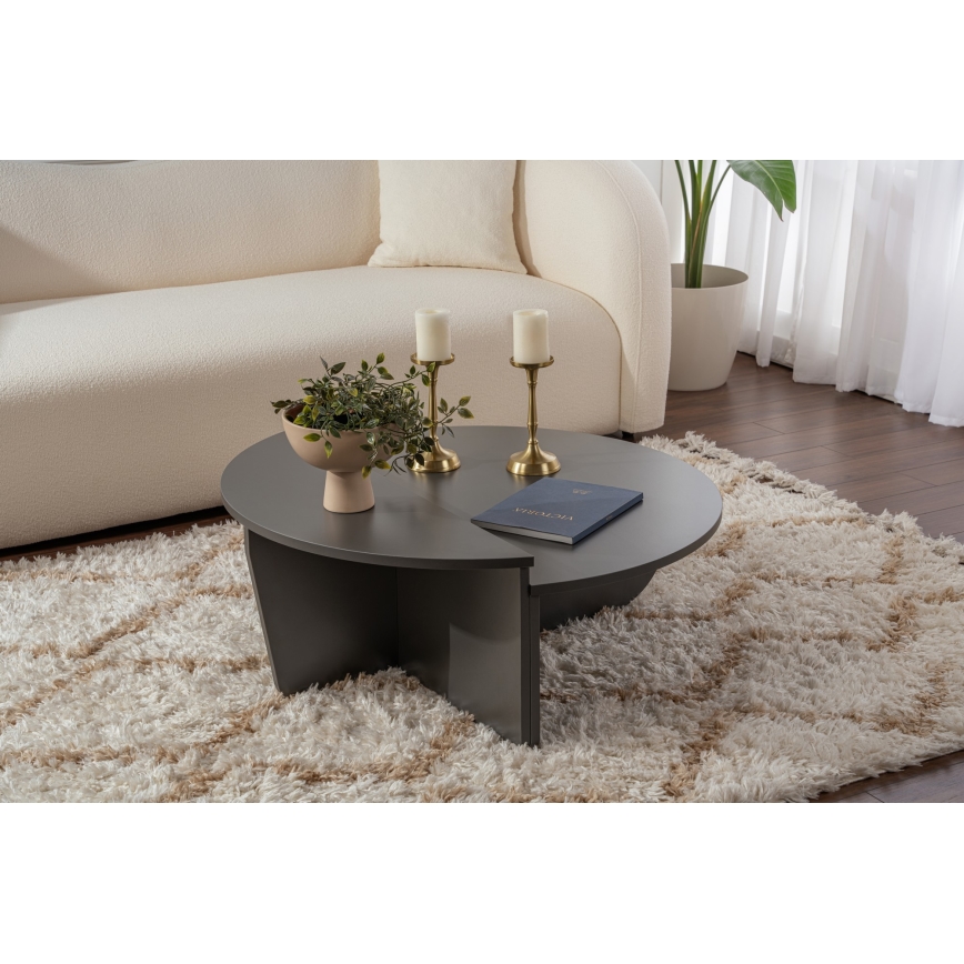 LOT 2x Table basse ORION anthracite