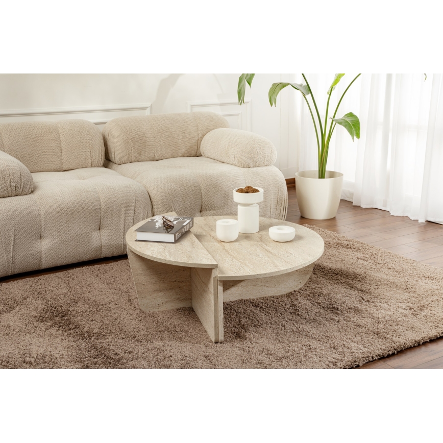 LOT 2x Table basse ORION beige