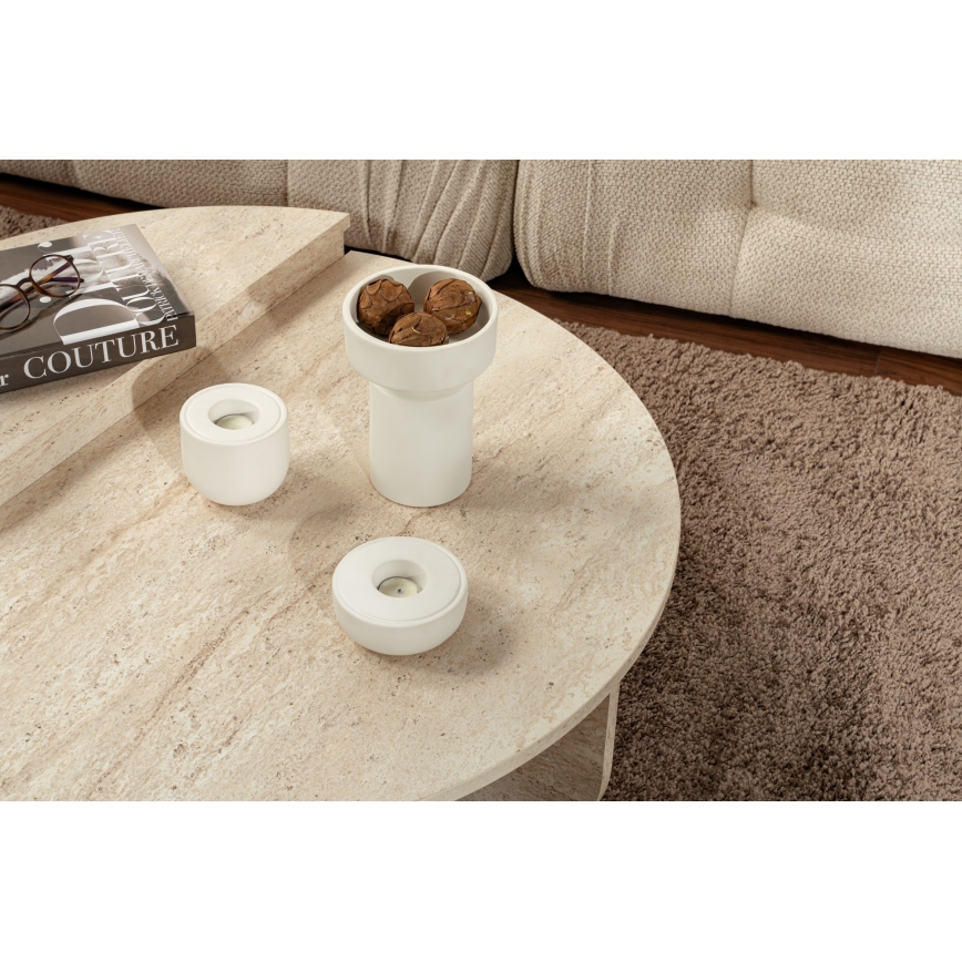 LOT 2x Table basse ORION beige