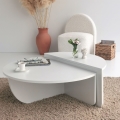 LOT 2x Table basse PODIUM blanc