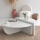 LOT 2x Table basse PODIUM blanc