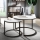 LOT 2x Table basse RABEN noir/blanc