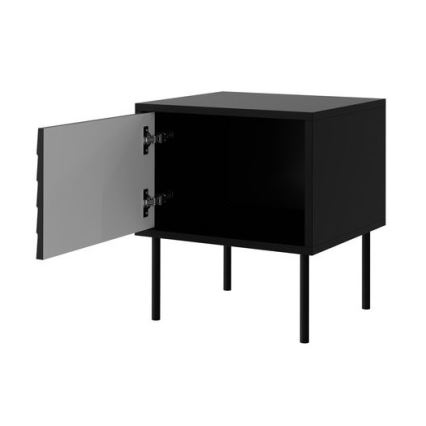 LOT 2x Table de chevet CORTINA 51x45 cm noir