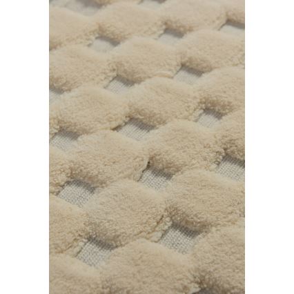LOT 2x Tapis de salle de bains BAMBI 60/100 cm beige