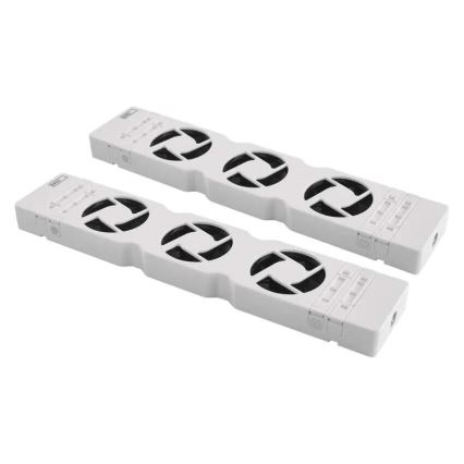 LOT 2x Ventilateur de radiateur 5/230V blanc