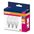 LOT 3x Ampoule LED B38 E14/4,9W/230V 3000K - Osram