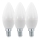 LOT 3x Ampoule LED C37 E14/6W/230V 3000K - Eglo 12884