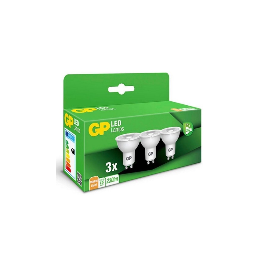 LOT 3x Ampoule LED GU10/3,1W/230V 2700K - GP
