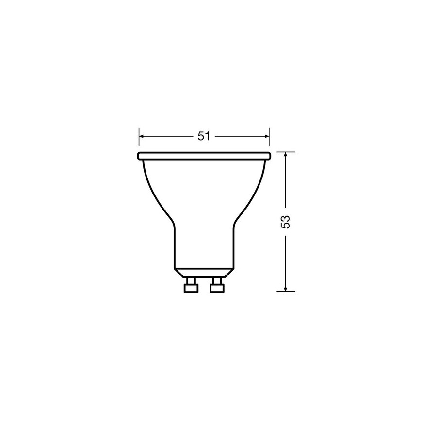 LOT 3x Ampoule LED PAR16 GU10/2,6W/230V 2700K - Osram