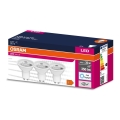 LOT 3x Ampoule LED PAR16 GU10/4,5W/230V 6500K 120° - Osram