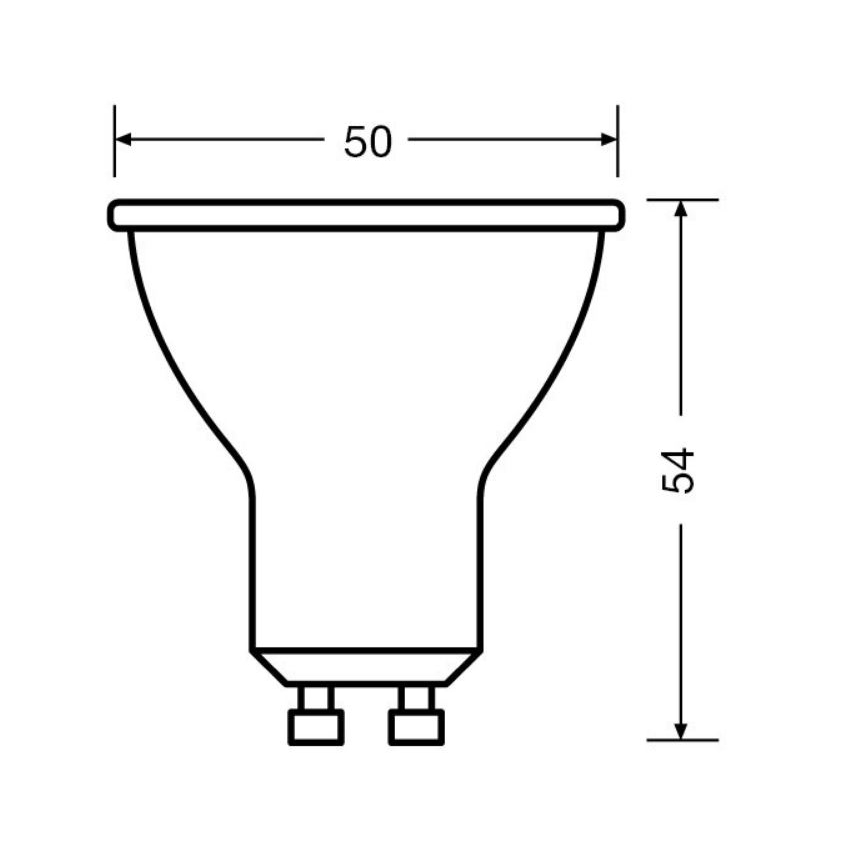 LOT 3x Ampoule LED PAR16 GU10/6,9W/230V 2700K 36° - Osram