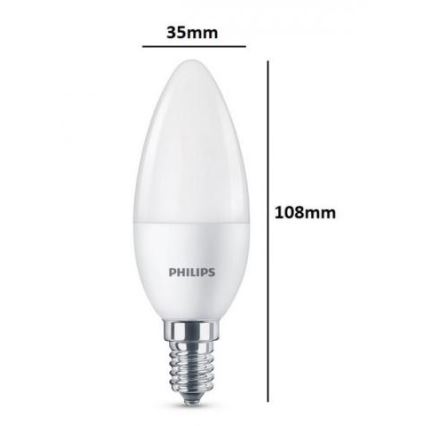 Lot 3x Ampoule LED Philips E14/5,5W/230V 2700K