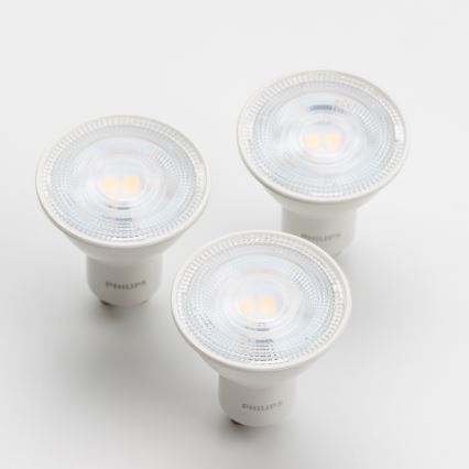 LOT 3x Ampoule LED Philips GU10/4,7W/230V 2700K