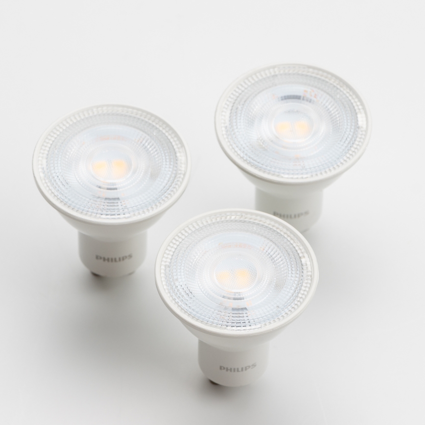 LOT 3x Ampoule LED Philips GU10/4,7W/230V 2700K