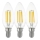 LOT 3x Ampoule LED VINTAGE C35 E14/4W/230V 2700K - Eglo 12811