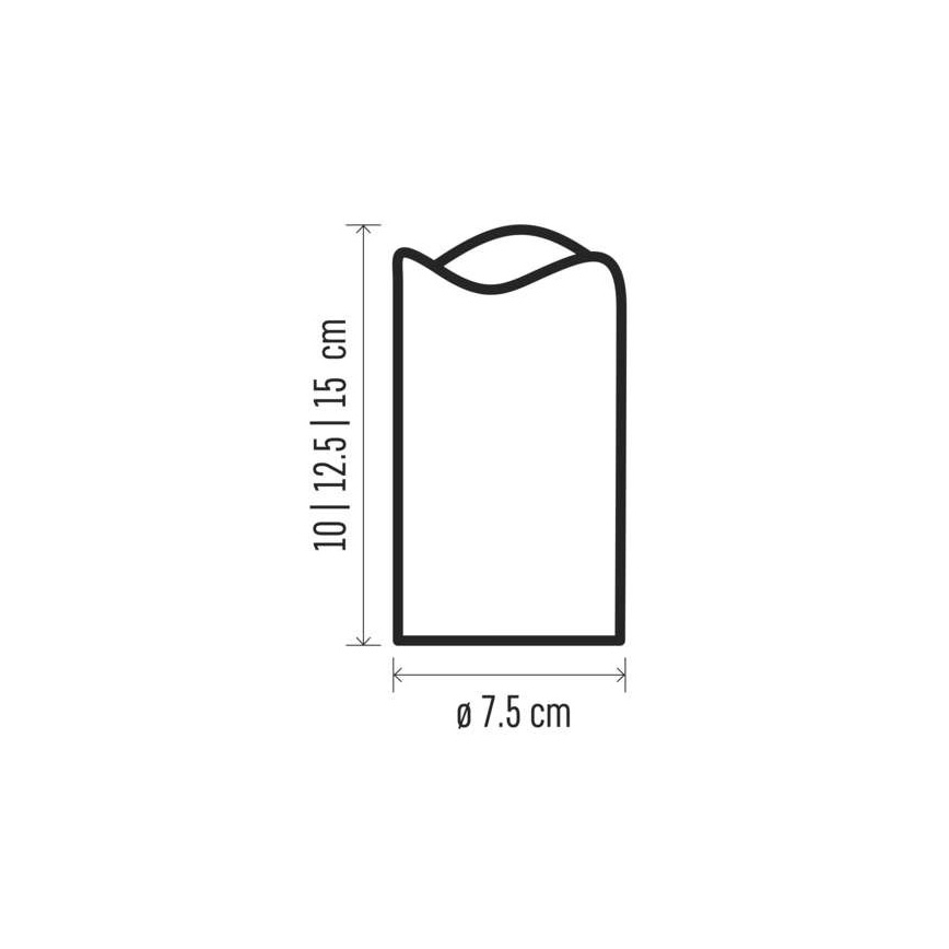 LOT 3x LED Décorations de noël 3xLED/3x3AAA + télécommande