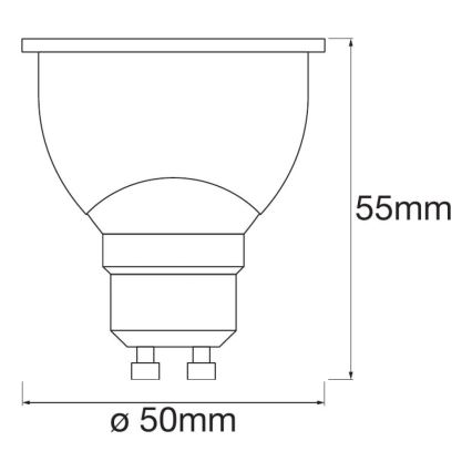 LOT 3x LED RGBW Ampoule à intensité variable SMART+ GU10/4,9W/230V 2700K-6500K Wi-Fi - Ledvance