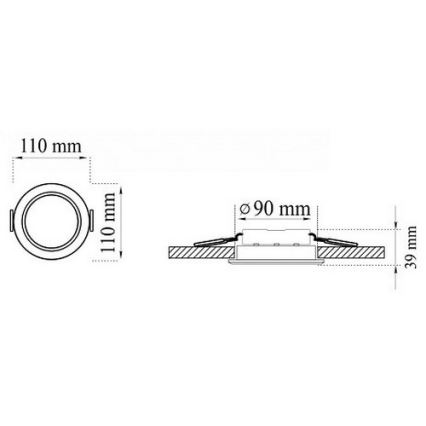 LOT 3x Suspension LED salle de bain MIRO LED/6W/230V IP44