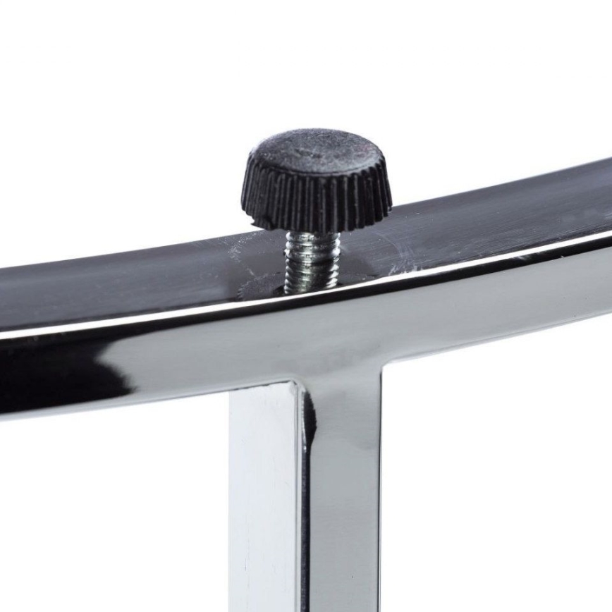 LOT 3x Table basse VANE chrome brillant/noir