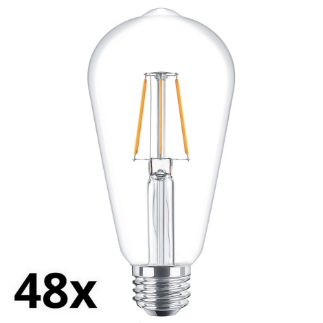LOT 48x Ampoule LED VINTAGE ST64 E27/4,3W/230V 2700K