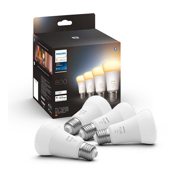 LOT 4x Ampoule à intensité variable LED  Philips Hue WHITE AMBIANCE E27/6W/230V 2200-6500K