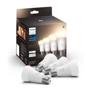 LOT 4x Ampoule LED à intensité variable Philips Hue WHITE A60 E27/9W/230V 2700K