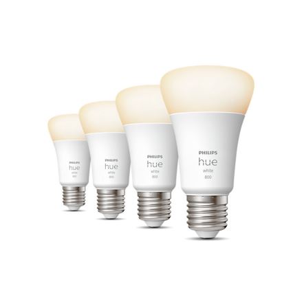 LOT 4x Ampoule LED à intensité variable Philips Hue WHITE A60 E27/9W/230V 2700K