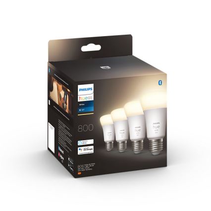 LOT 4x Ampoule LED à intensité variable Philips Hue WHITE A60 E27/9W/230V 2700K