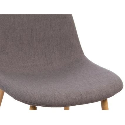 LOT 4x Chaise de repas ROKA gris foncé