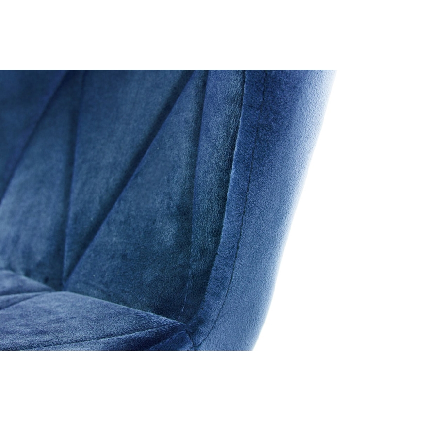 LOT 4x Chaise de repas TRIGO 74x48 cm bleu foncé/hêtre