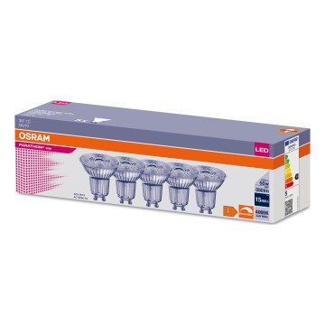 LOT 5x Ampoule à intensité variable LED PAR16 GU10/4,5W/230V 4000K 36° - Osram