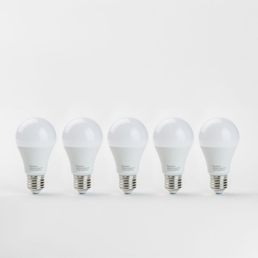 LOT 5x Ampoule LED A60 E27/9W/230V 2700K - Paulmann 28780