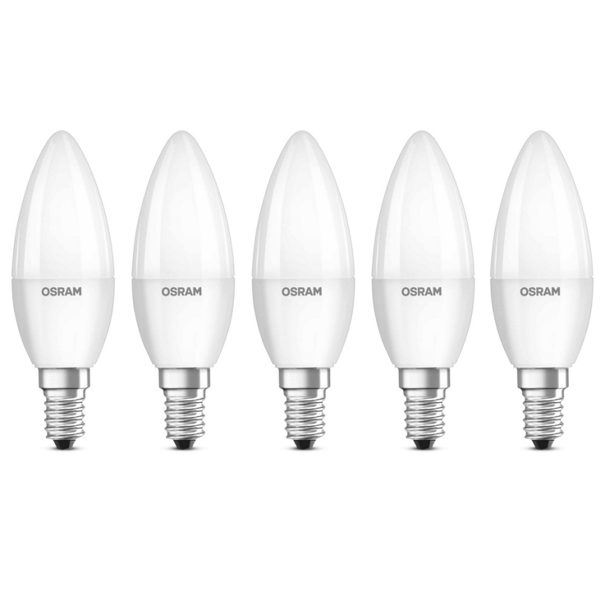 LOT 5x ampoule LED BASE B40 E14/4,9W/230V 2700K - Osram