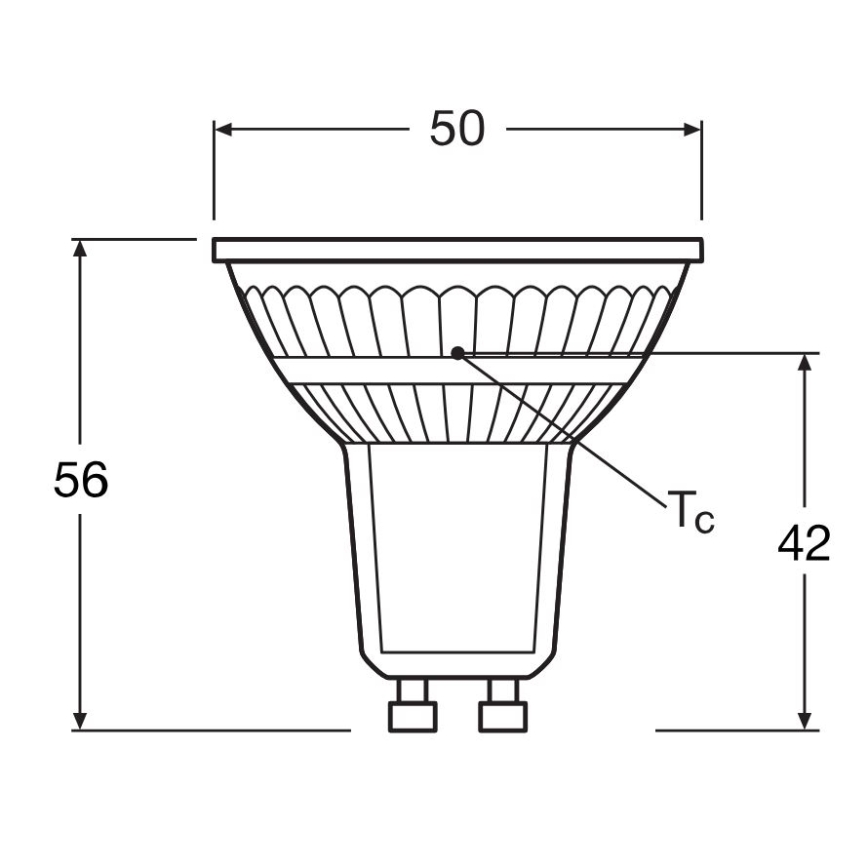 LOT 5x Ampoule LED PAR16 GU10/4,3W/230V 2700K 120° - Osram