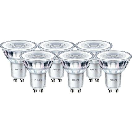 LOT 6x Ampoule LED Philips GU10/4,6W/230V 2700K