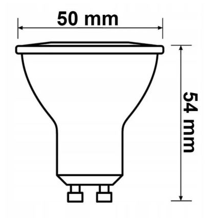 LOT 6x Ampoule LED Philips GU10/4,7W/230V 2700K