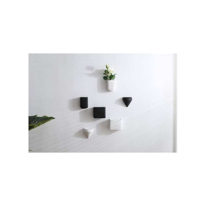 LOT 6x Pots de fleurs muraux LOU 15x17 cm