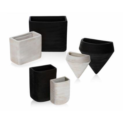 LOT 6x Pots de fleurs muraux LOU 15x17 cm