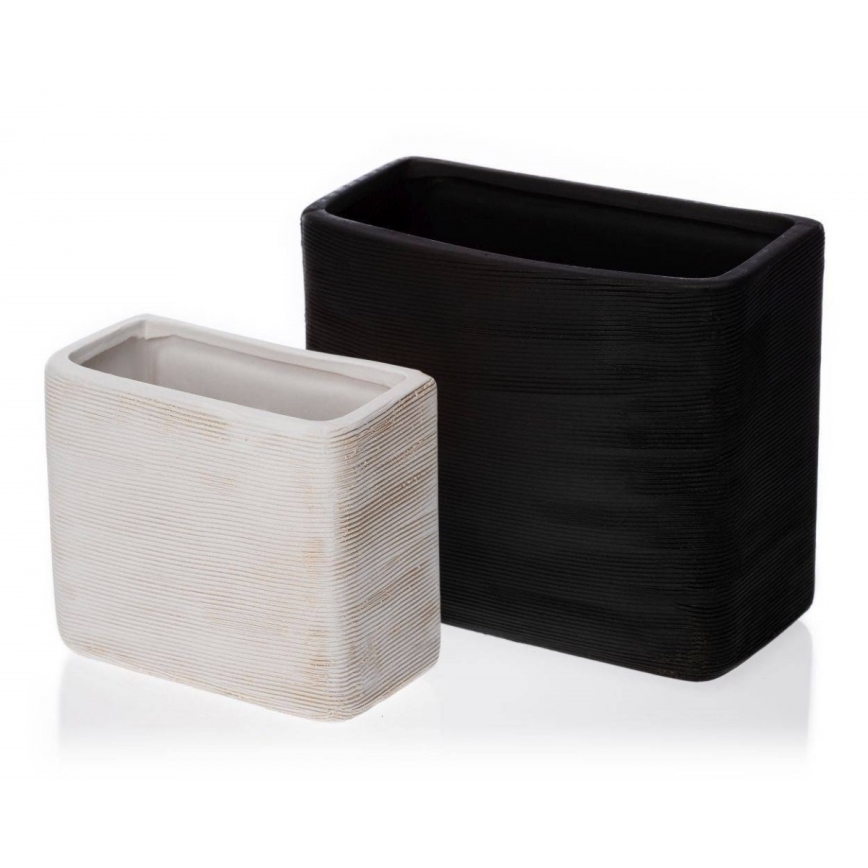 LOT 6x Pots de fleurs muraux LOU 15x17 cm