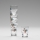 Lot 6x verre à liqueur transparent - motif floral n° 6