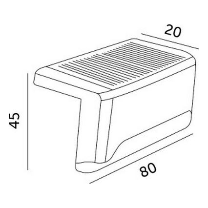 LOT 8x Éclairage solaire d'escalier LED/0,06W/1,2V 3000K IP44 600 mAh