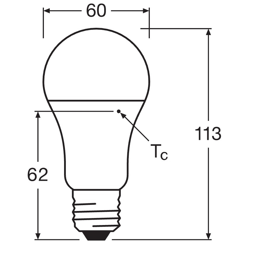 Lot de 10 ampoules LED CLASSIC A75 E27/10W/230V 2700K - Osram