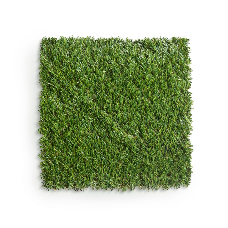 Lot de 11 dalles de gazon synthétique 30x30 cm, hauteur 20 mm, vert