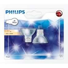 Lot de 2 Ampoule halogène Philips GU4/35W/12V