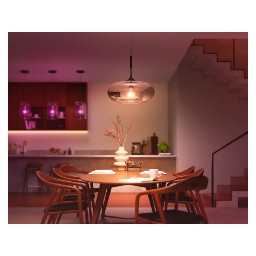 Pack de 2 ampoules LED dimmables Philips Hue WHITE AND COLOR AMBIANCE E27/6W/230V 1000-20000K