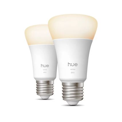 Lot de 2 ampoules LED dimmables Philips Hue White E27 7W 230V 2700K