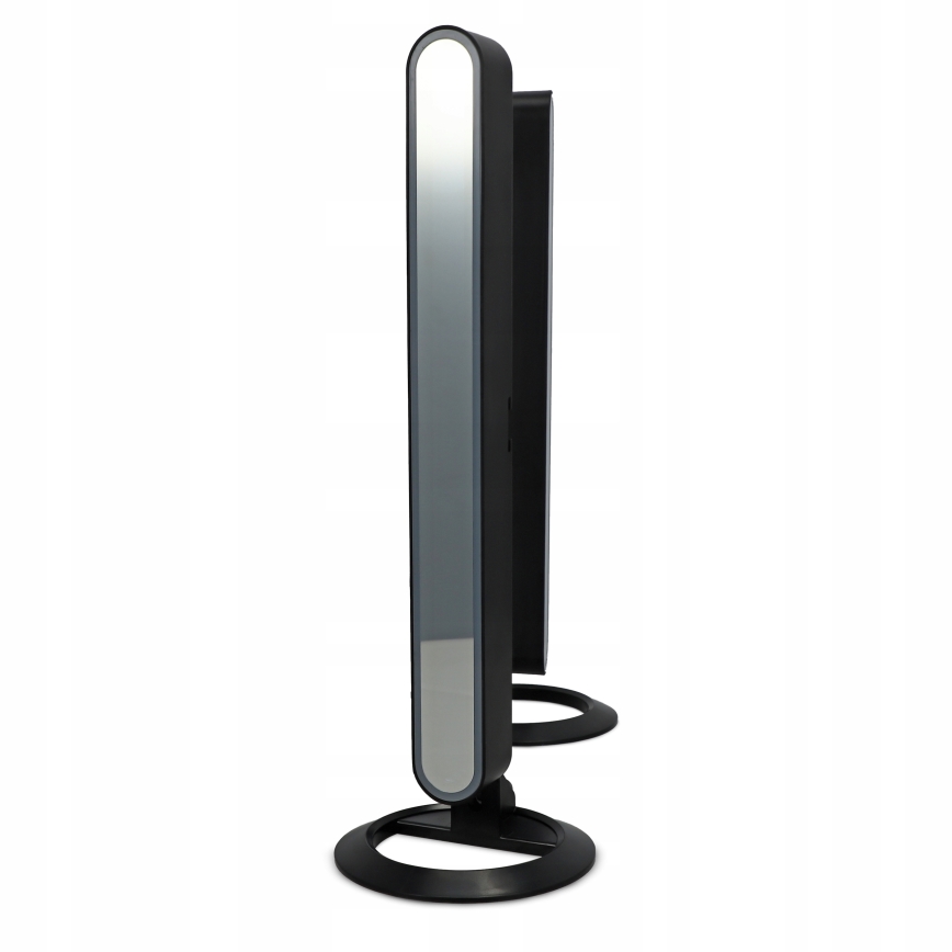 Lot de 2 lampes de table dimmables LED RGBIC LED/5W/5V noires + télécommande