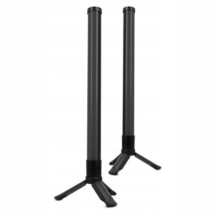 Lot de 2 lampes de table LED RGBIC dimmables, 5 W/5 V, noir + télécommande